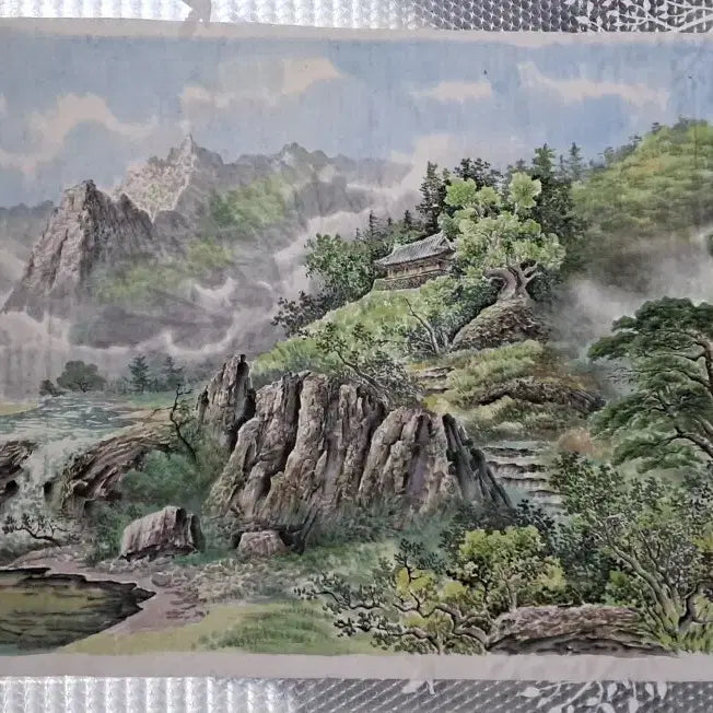 [BUNJANG] North Korean Landscape Painting (Sansuhwa) - Large Scale / 북한 그림  산수화 대작