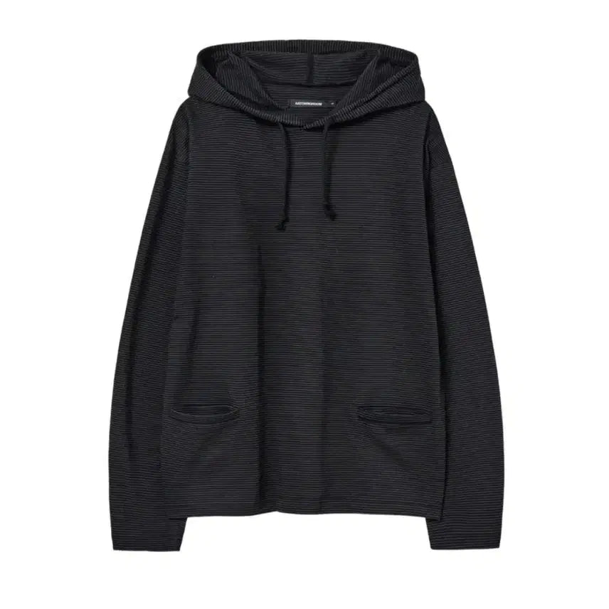 [SOLD OUT] 3) 해칭룸 스트라이프 후디 블랙