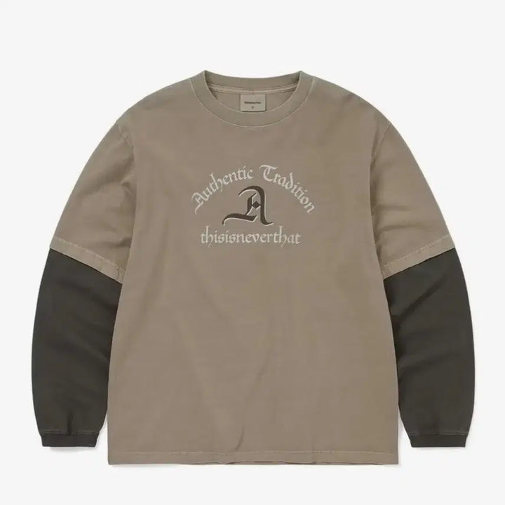 [SOLD OUT] 디스이즈네버댓 레이어드 롱슬리브 티 데저트 그레이 M