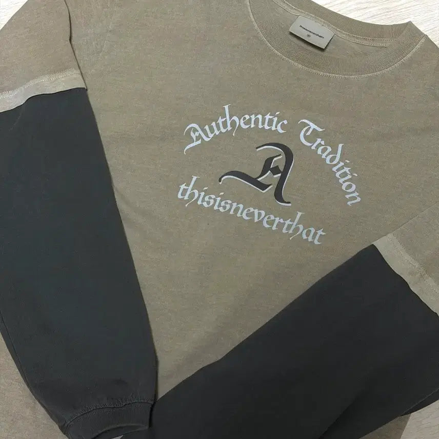 [SOLD OUT] 디스이즈네버댓 레이어드 롱슬리브 티 데저트 그레이 M