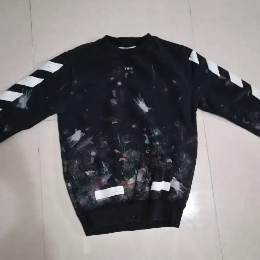 [SOLD OUT] 오프화이트 17FW 갤럭시 브러쉬 맨투맨