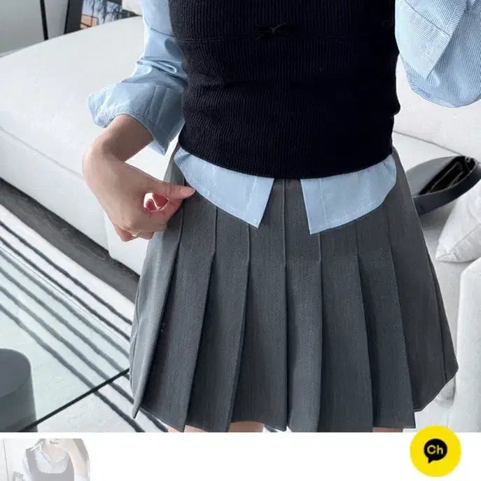 [BUNJANG] Merlinew Ribbed Square Neck Bustier / (새상품) merlinew 멀리뉴 오브 리본 골지 스퀘어넥 뷔스티에