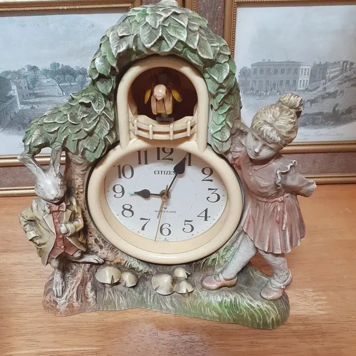 [BUNJANG] Citizen Cuckoo Vintage Table Clock / 시티즌 뻐꾸기 탁상시계 빈티지 인테리어