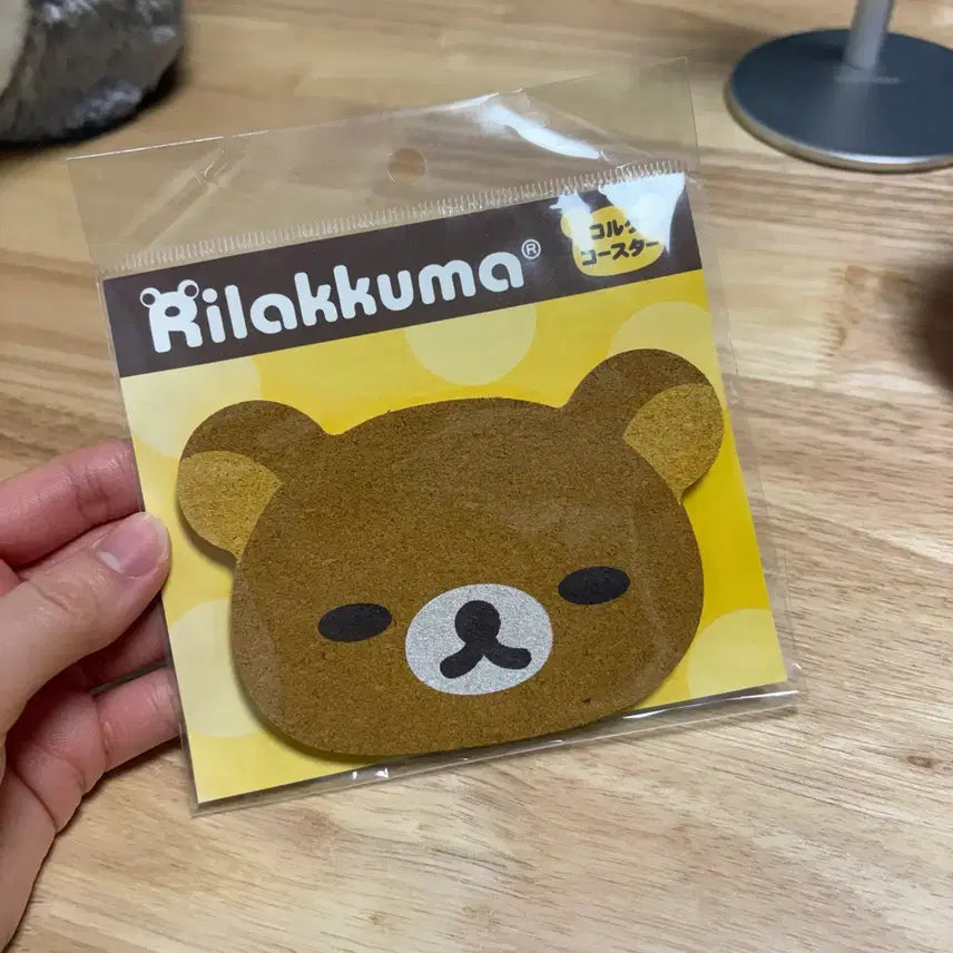 [BUNJANG] San-X Rilakkuma Cork Coaster / 산엑스 리락쿠마 코르크 코스터 컵받침