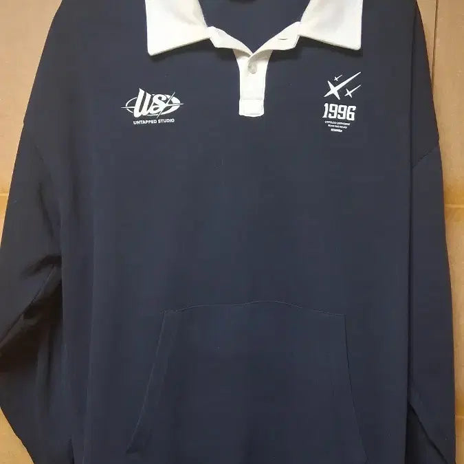 [BUNJANG] UTPD Collar Neck Sweatshirt Navy / UTPD 카라넥 맨투맨 네이비