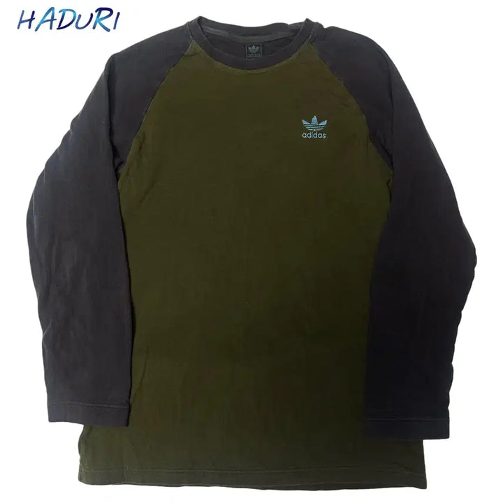 [BUNJANG] Adidas Trefoil Logo Khaki Sleeveless Top / 아디다스 00s 트레포일로고 카키슬리브리스 105