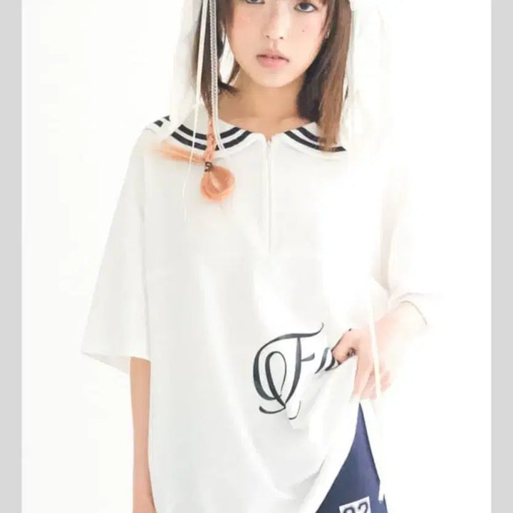 [BUNJANG] Shop Fairy Sailor Collar Mesh Loose Top / 샵페어리 sailor collar mesh loose top