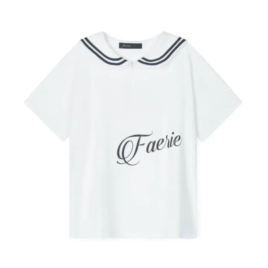 [BUNJANG] Shop Fairy Sailor Collar Mesh Loose Top / 샵페어리 sailor collar mesh loose top