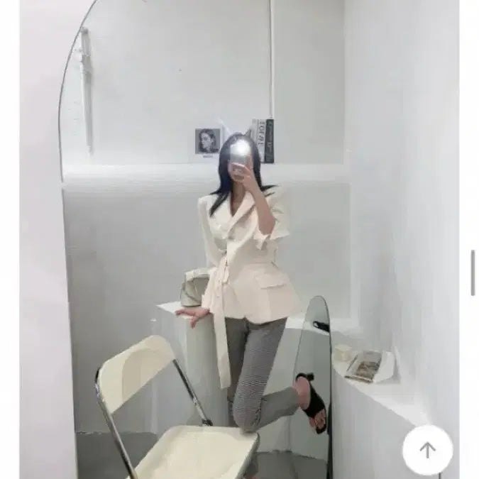 [BUNJANG] Kozcat High-Waist Check Pants Set / 코즈캣 나시 하이웨스트 체크 팬츠 세트 셋업