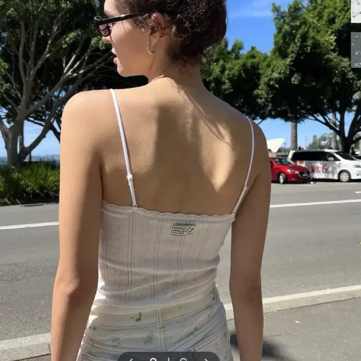 [BUNJANG] Comfort Lab Ergo Fit Pointel Cami Top Ivory 95 / (텍O)컴포트랩 에르고핏 포인텔 캐미탑 아이보리 95