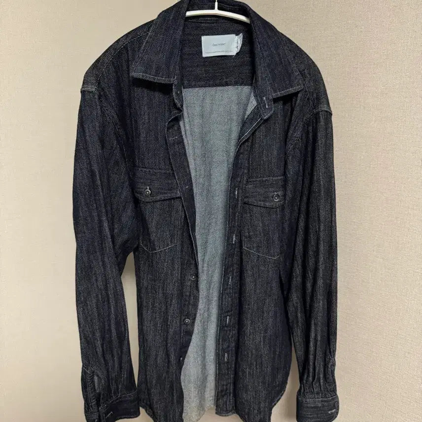 [BUNJANG] One Point Denim Shirt Jacket / 원포인트 데님 셔츠 자켓