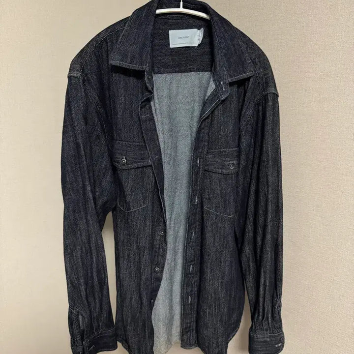 [BUNJANG] One Point Denim Shirt Jacket / 원포인트 데님 셔츠 자켓