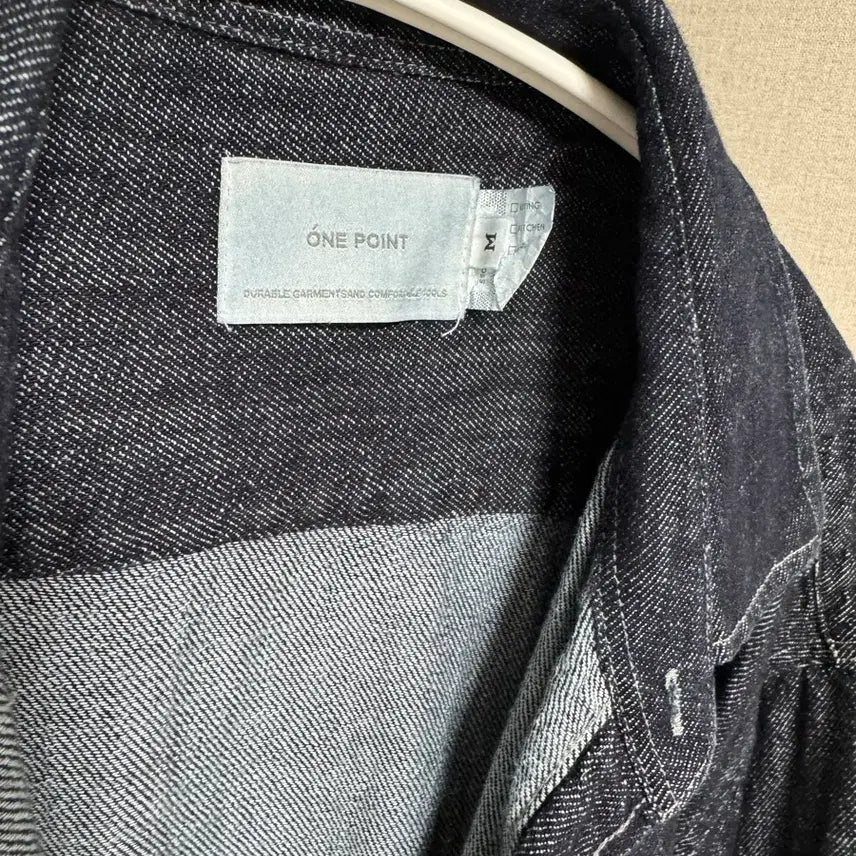 [BUNJANG] One Point Denim Shirt Jacket / 원포인트 데님 셔츠 자켓