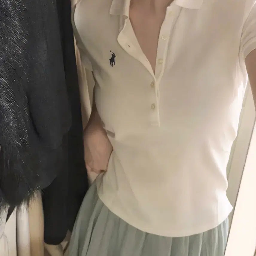 [SOLD OUT] 폴로 5버튼 슬림 카라 티