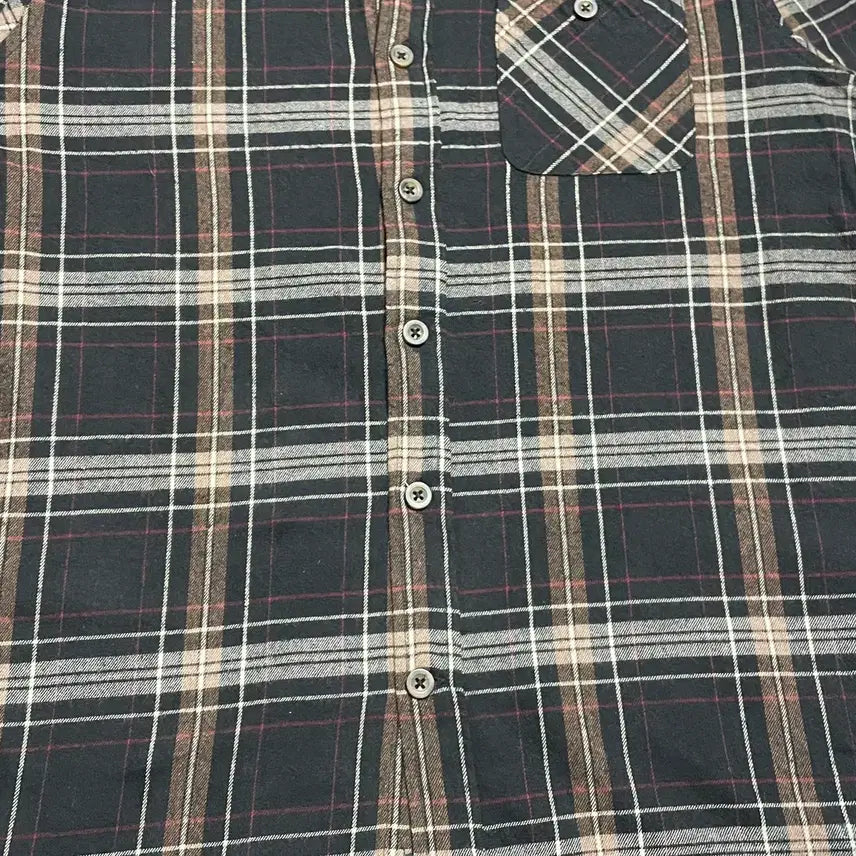 [SOLD OUT] JPN 일본 빈티지 y2k 아메카지 브라운 블랙 플란넬 체크 셔츠 L