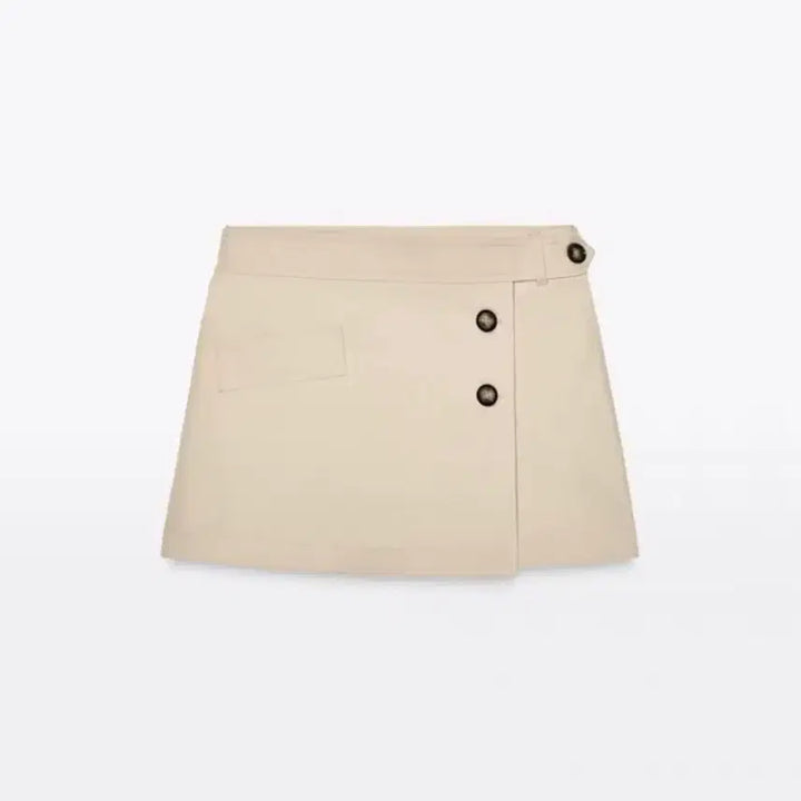 [BUNJANG] Zara Trench Button Skirt Pants Camel M / (텍O) 자라 트렌치 버튼 스커트 팬츠 camel m