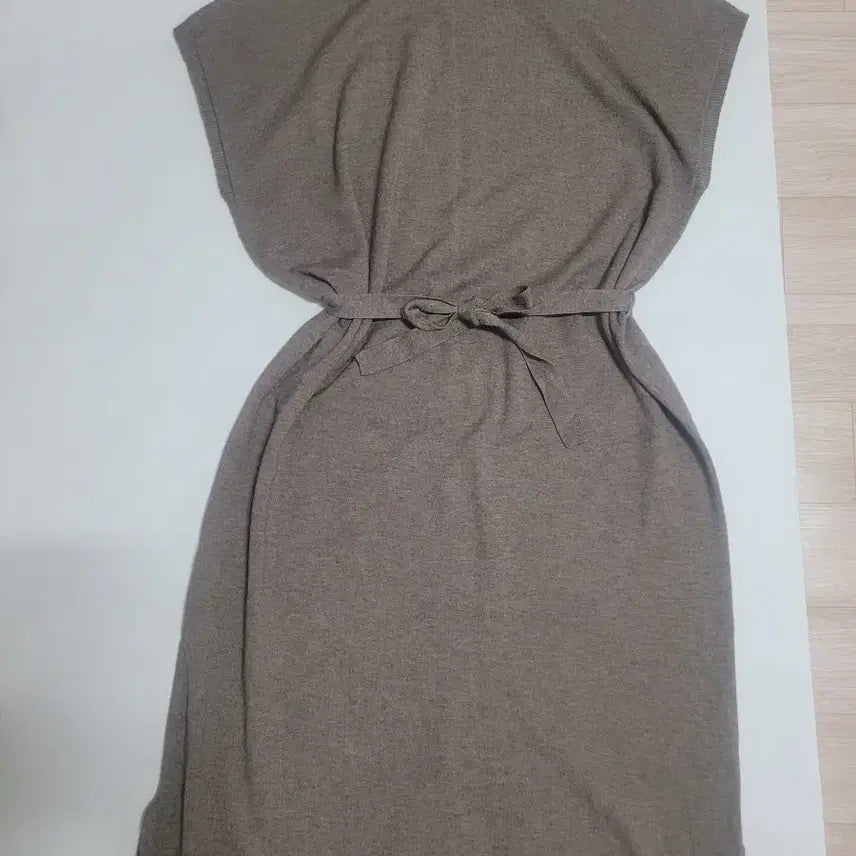 [BUNJANG] Brown Turtleneck Knit Dress / 브라운 목폴라 니트 원피스