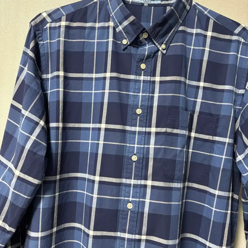 [BUNJANG] Prada Blue Check Shirt / 프라다 블루 체크 셔츠