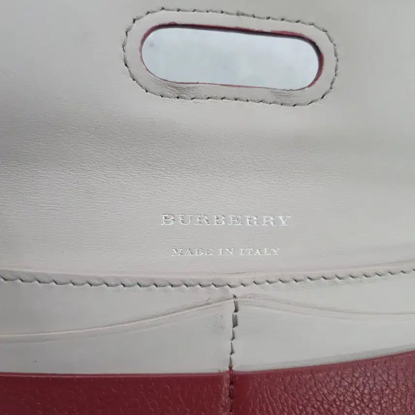 [BUNJANG] Burberry D-Ring Leather Long Wallet - Burgundy Women&