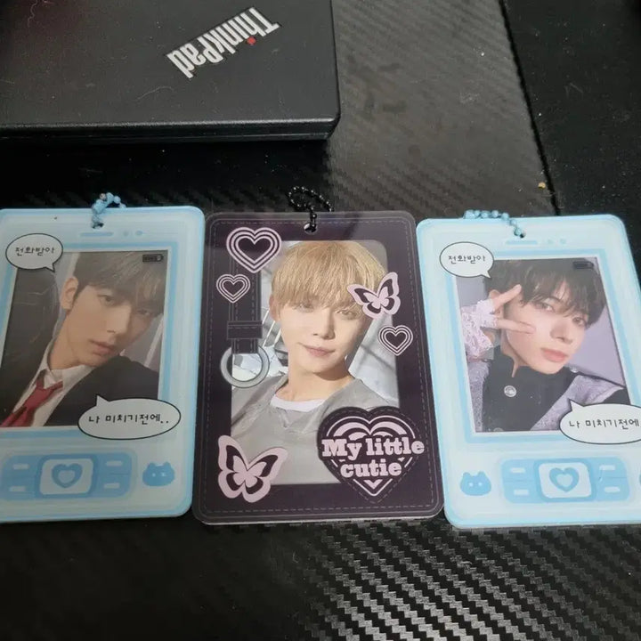 [SOLD OUT] 투모로우바이투게더 TXT 휴대폰 모양 아크릴 키링+포카