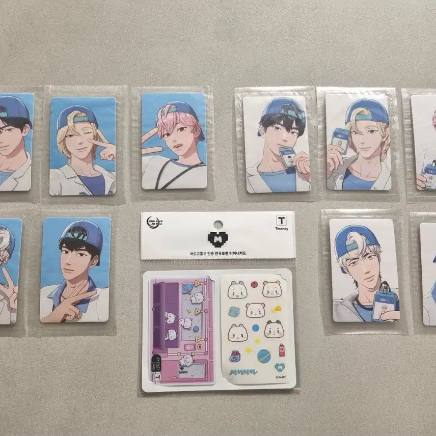 [BUNJANG] PLAVE GS25 Kkokkalcorn Photocard Bundle Set + 므메미무 Transportation Card / 플레이브 GS25 꼬깔콘 포카 드볼 + 므메미무 교통카드