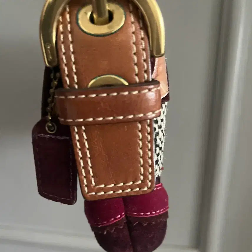 [BUNJANG] Coach Tote Bag / 코치 자카드 사첼 버클 플랩 토드백