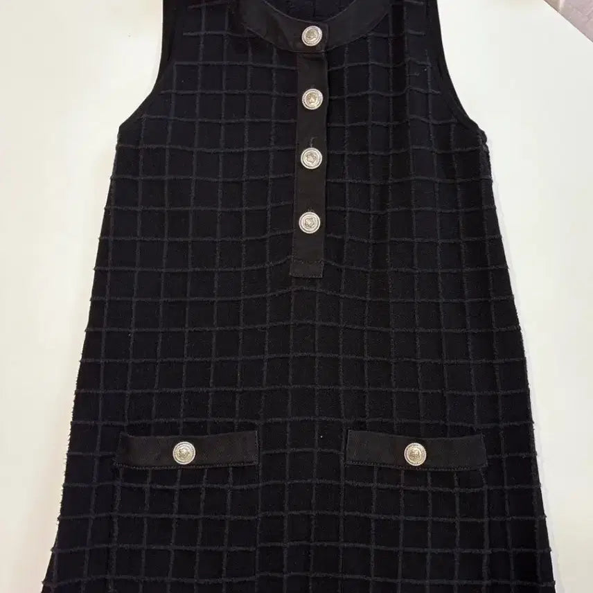 [BUNJANG] Maje Black Knit Mini Dress / 마쥬 블랙 니트 원피스 36사이즈