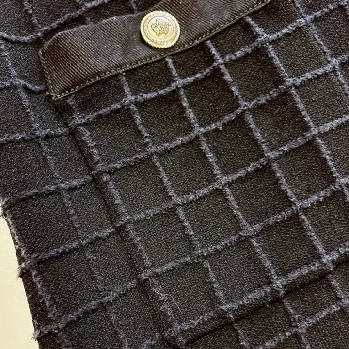 [BUNJANG] Maje Black Knit Mini Dress / 마쥬 블랙 니트 원피스 36사이즈