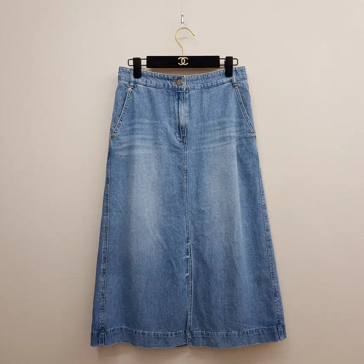 [BUNJANG] SJSJ Denim A-Line Long Skirt / 한섬 SJSJ 2024 데님 A라인 롱 스커트 67-98사이즈