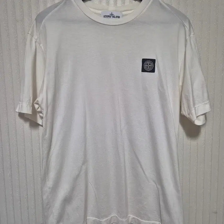 [SOLD OUT] 스톤아일랜드 화이트 반팔 티셔츠