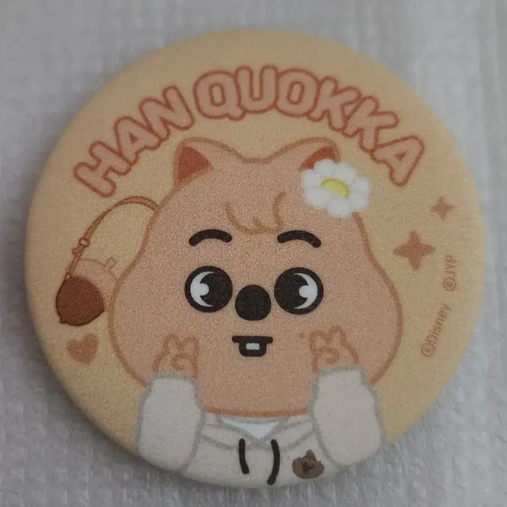 [BUNJANG] Han Jisung Han Quokka Zootopia 2 Glitter Can Badge Stray Kids Skzoo / 한 지성 한쿼카 주토피아 2 글리터 캔뱃지 스트레이키즈 스키즈 스키주