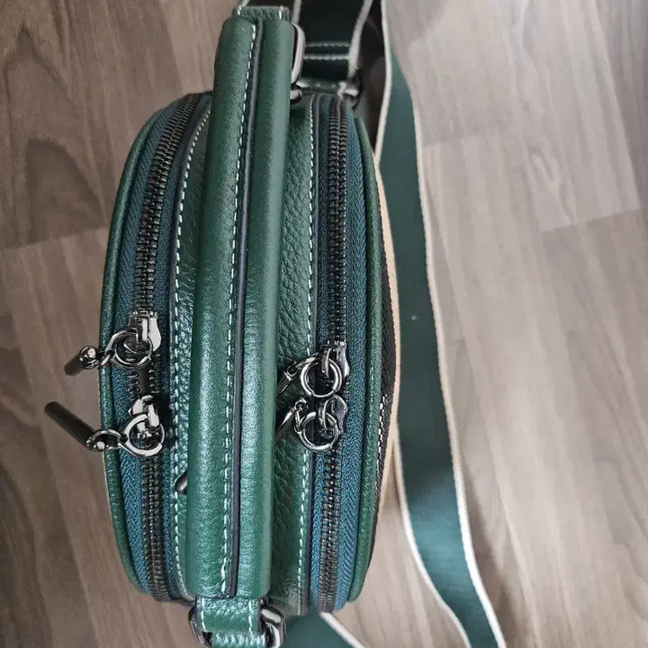 [SOLD OUT] 체크 패턴 미니 크로스백 / 그린 / 상태 좋음 / 데일리 가방