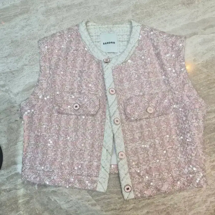 [SOLD OUT] 산드로 sandro 트위드 베스트