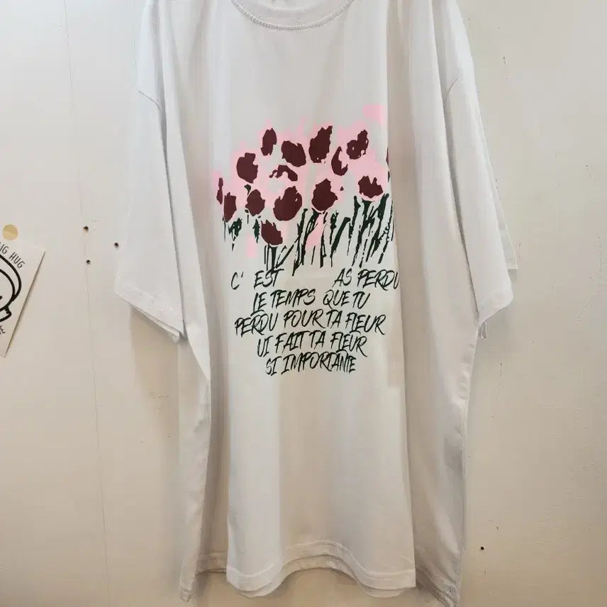 [BUNJANG] Flower Summer Short-Sleeved T-shirt / 플라워 여름 반팔티 (새상품)