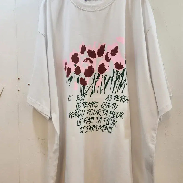 [BUNJANG] Flower Summer Short-Sleeved T-shirt / 플라워 여름 반팔티 (새상품)