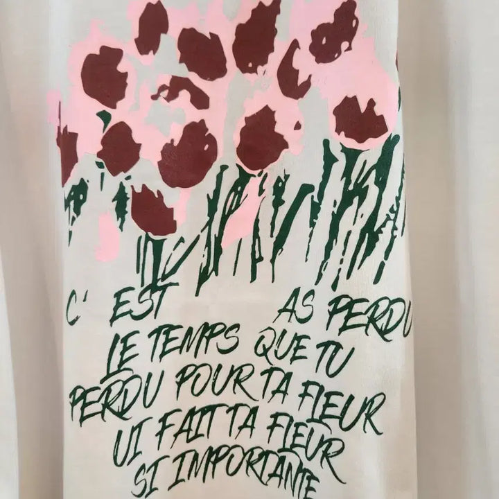 [BUNJANG] Flower Summer Short-Sleeved T-shirt / 플라워 여름 반팔티 (새상품)