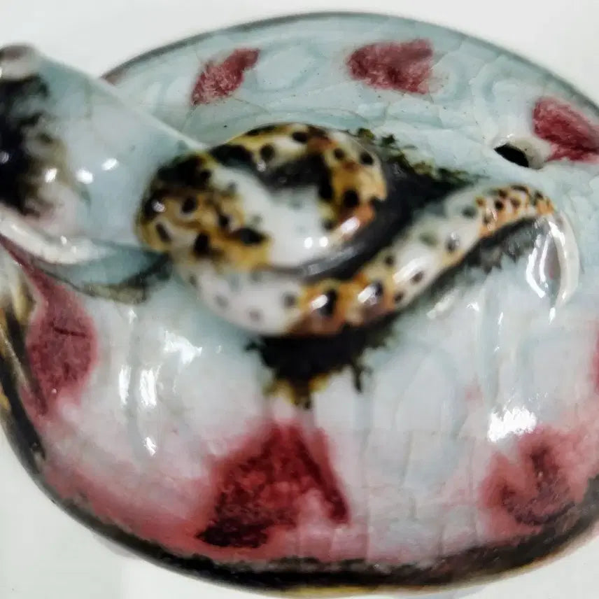 [BUNJANG] Chinese Porcelain Xuanwu Water Dropper / 중국도자기             원~명초 유리홍 현무 연적