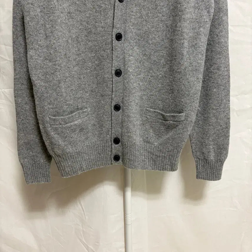 [BUNJANG] Uniqlo Lambswool Cardigan - Gray, L / 유니클로 램스울 가디건 / 그레이, L