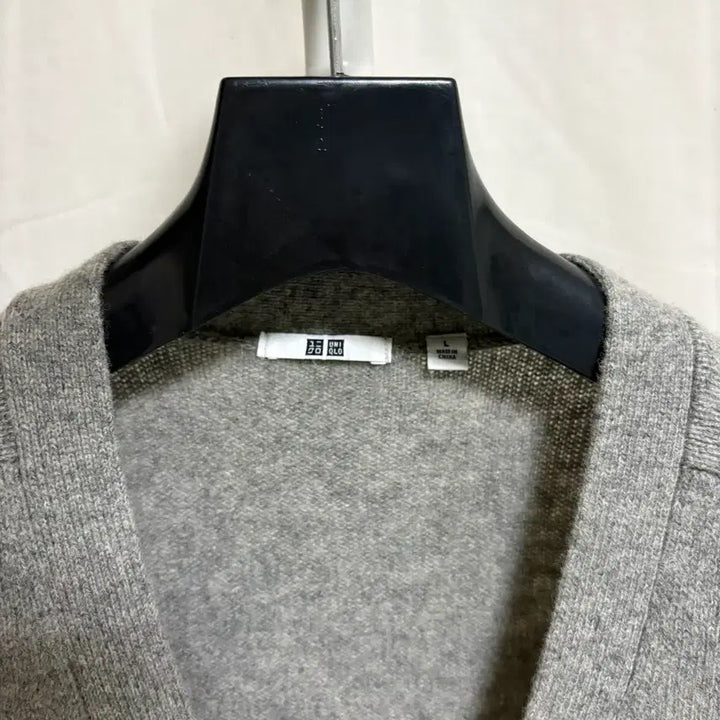 [BUNJANG] Uniqlo Lambswool Cardigan - Gray, L / 유니클로 램스울 가디건 / 그레이, L