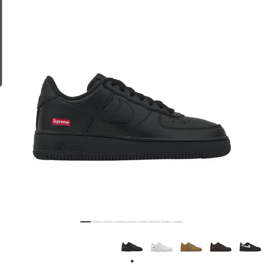 [BUNJANG] Nike Supreme Air Force 1 Low Black / 나이키 슈프림 에어포스1 로우 블랙 260
