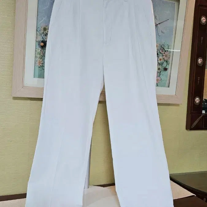 [BUNJANG] Cambridge White Wide Cotton Pants / 거의새옷(31~32)캠브릿지  화이트  남성 와이드면바지