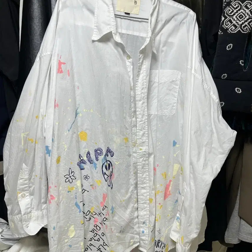 [BUNJANG] R13 Drawstring Neck Shirt White L / R13드로우넥셔츠 화이트 L