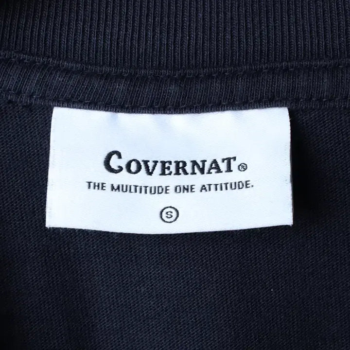 [BUNJANG] Covernat Big Logo Navy T-shirt / (S-M) 커버낫 반팔 티셔츠 빅로고 네이비 올드스쿨-180EA