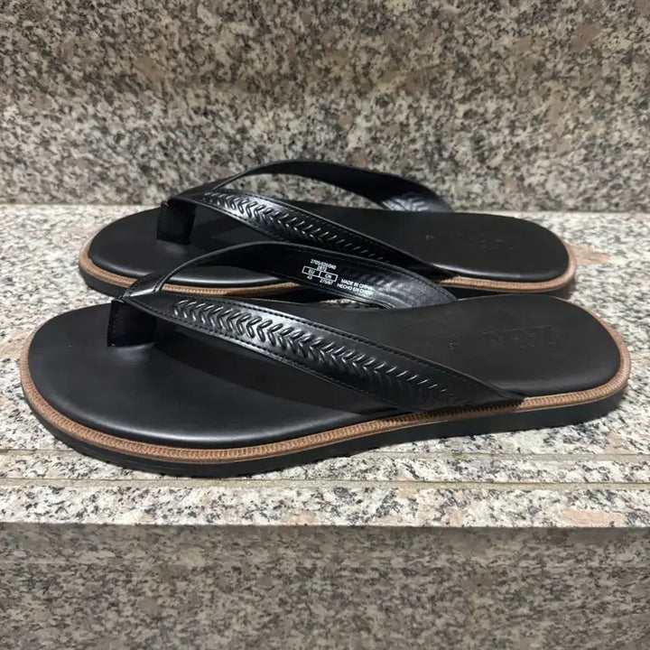 [BUNJANG] ZARA Jerusalem Black Leather Sandals (Size 43) / 자라 ZARA 예루살렘 블랙 레더 샌들 43 사이즈 275