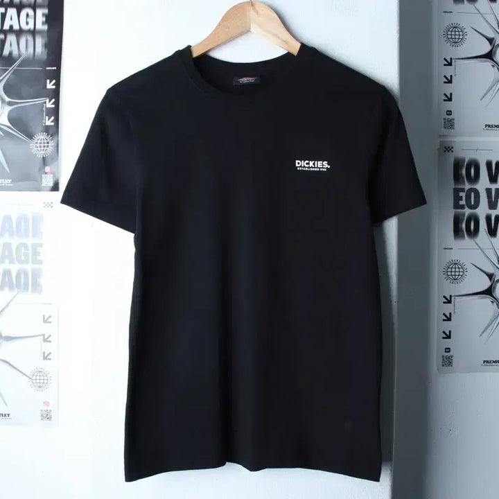 [BUNJANG] Dickies Lettering T-shirt / (S-M) 디키즈 반팔 티셔츠 레터링 블랙 올드스쿨-180ED