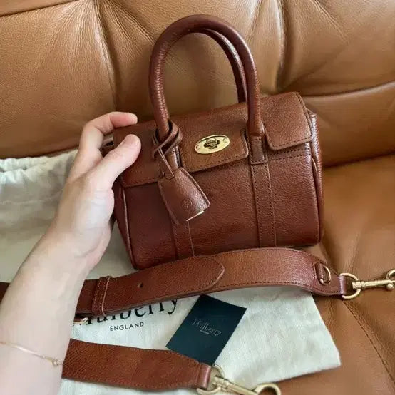 [BUNJANG] Mulberry Bayswater Mini Oak Handbag / 멀버리 베이스워터 미니 오크