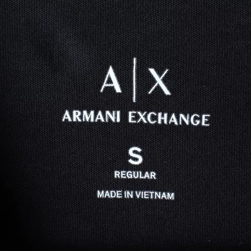 [BUNJANG] Armani Big Logo T-shirt / (S-M) 아르마니 반팔 티셔츠 빅로고 블랙 올드스쿨-180F2