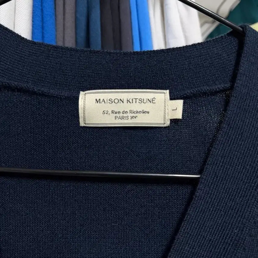 [BUNJANG] Maison Kitsune Navy Cardigan / 메종키츠네 가디건