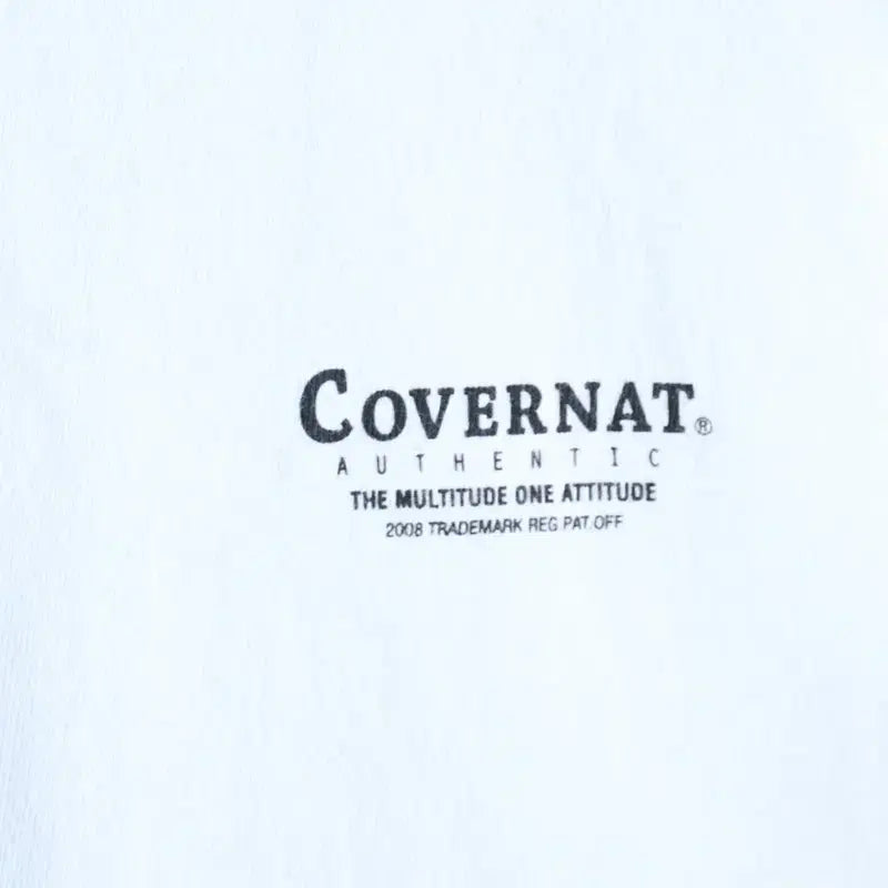 [BUNJANG] Covernat Small Logo White T-shirt / (S-M) 커버낫 반팔 티셔츠 스몰로고 화이트 올드스쿨-180F4