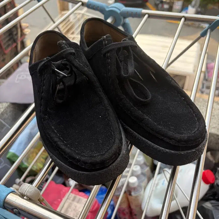 [BUNJANG] Suede Loafer - Black 260 - Men&